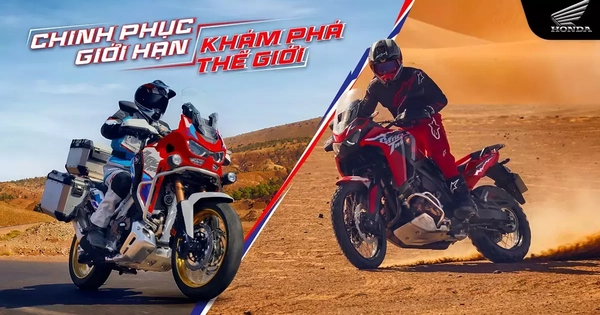 Honda Africa Twin 2026 ra mắt Việt Nam với màu sắc và tem xe mới