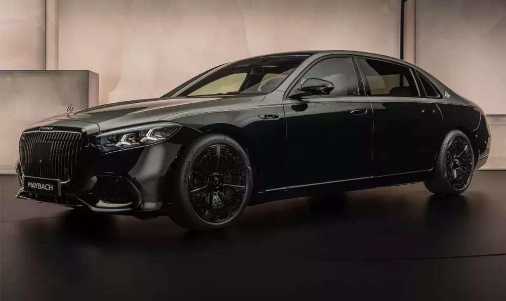 Bộ mâm đặc cũng là điểm nhấn của Mercedes-Maybach S 580 e Night Series 2026