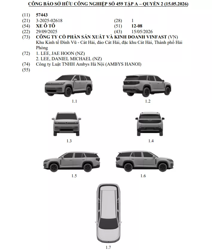 Mẫu SUV thứ ba với thiết kế phá cách, từ bỏ hoàn toàn ngôn ngữ thiết kế đặc trưng của dòng VF hiện hành. Mẫu SUV thứ ba với thiết kế phá cách, từ bỏ hoàn toàn ngôn ngữ thiết kế đặc trưng của dòng VF hiện hành..